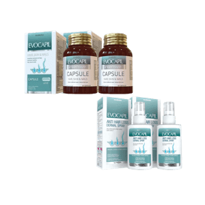 Evocapil spray and vitamins