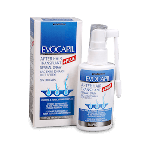 Evocapil after hair transplant spray
